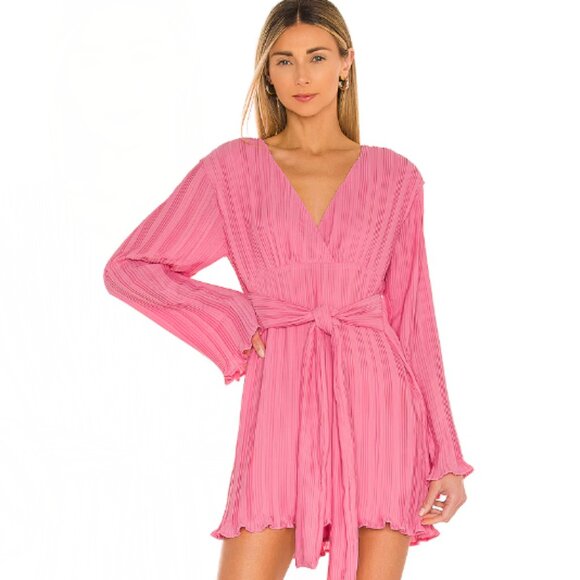 Lovers and Friends Pink Bernice Mini Dress - Size M - Picture 1 of 6